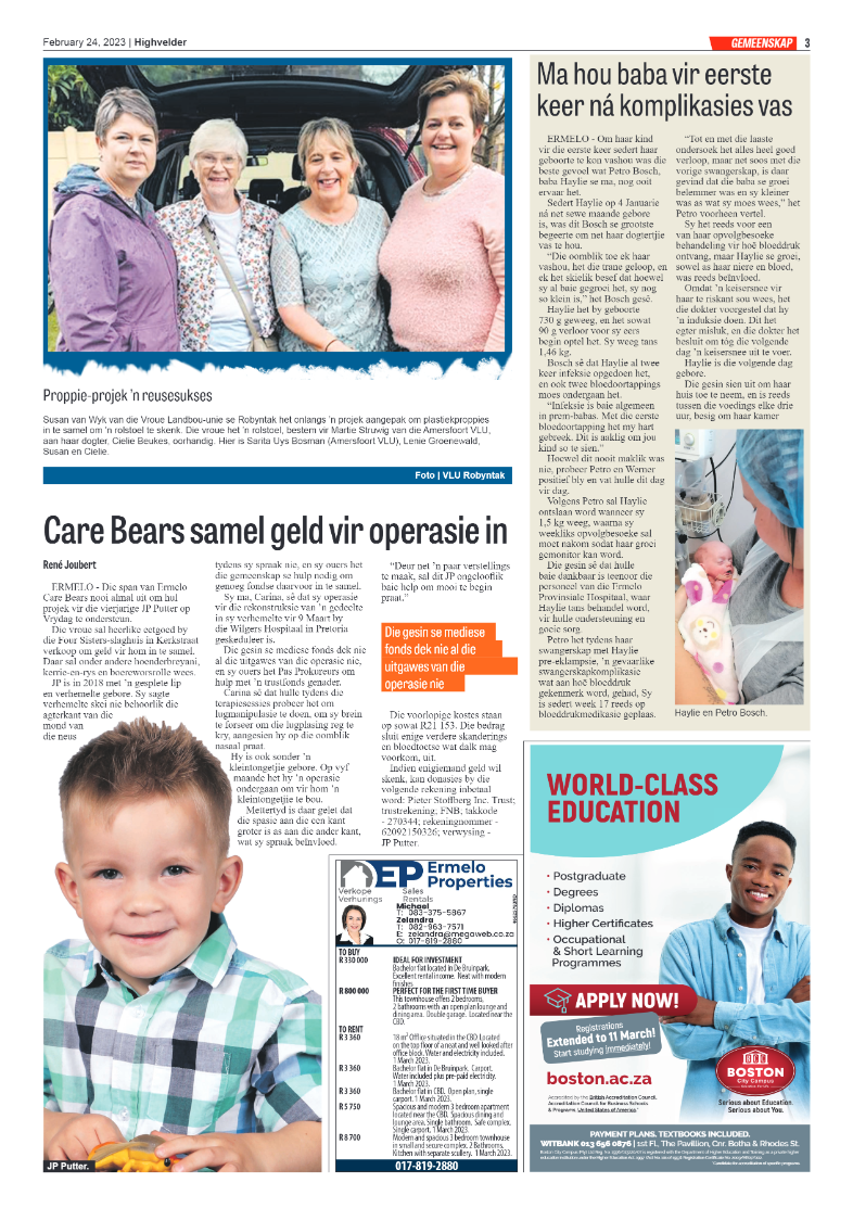 Highvelder Newspaper 24 February 2023 page 3