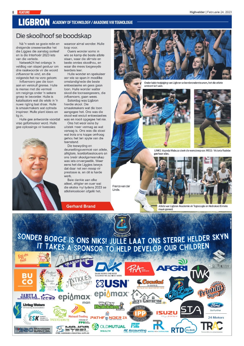 Highvelder Newspaper 24 February 2023 page 8