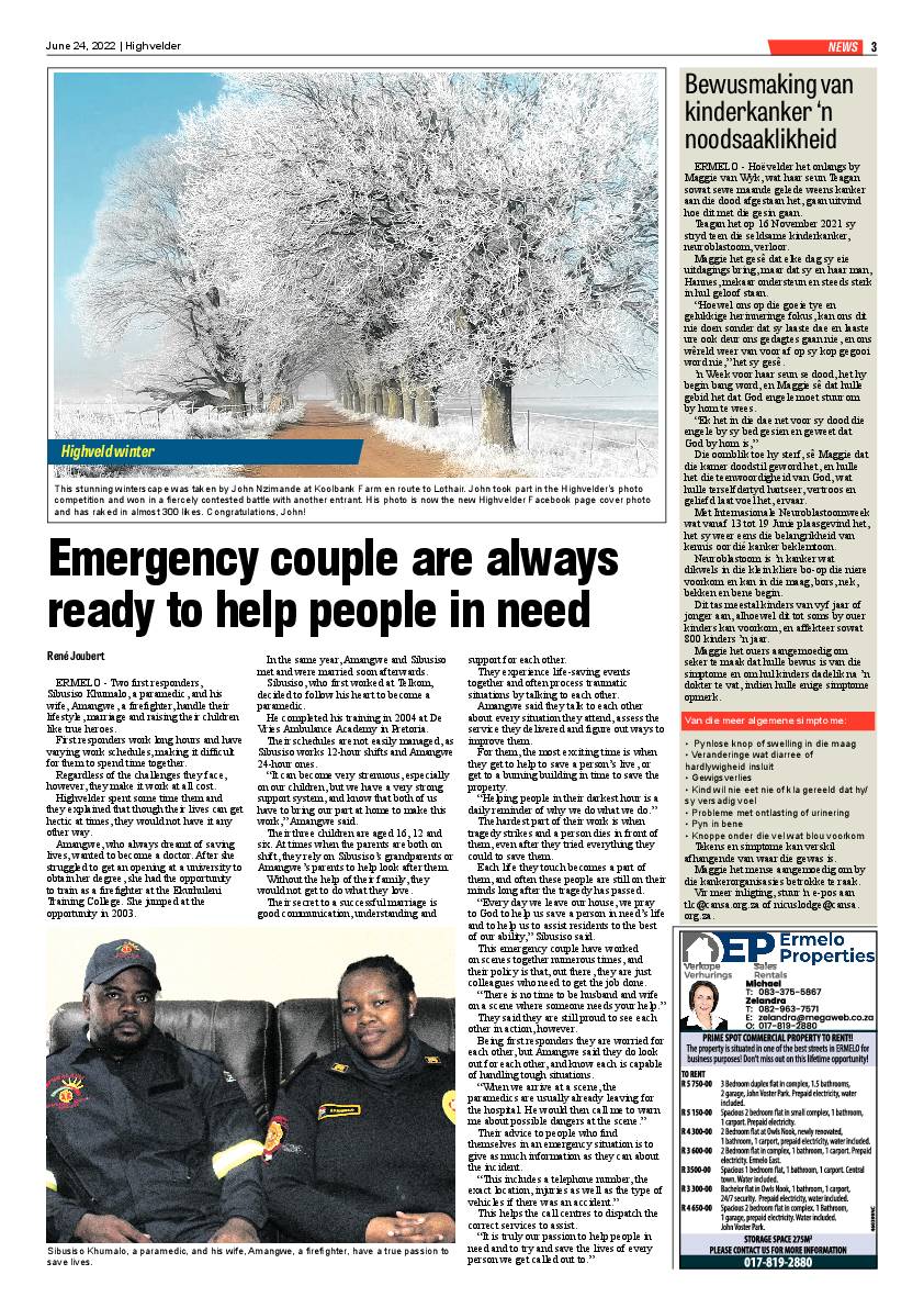 Highvelder Newspaper 24 June 2022 page 3