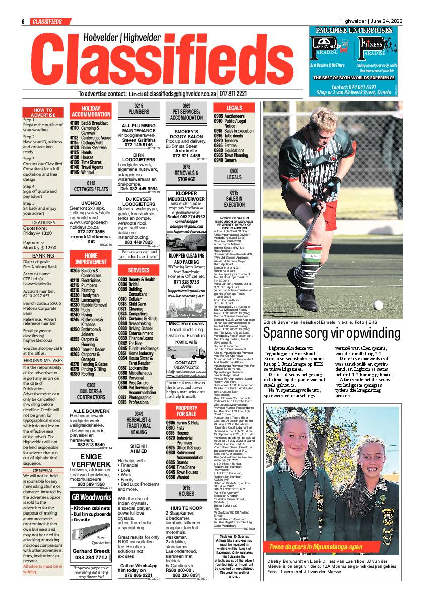 Highvelder Newspaper 24 June 2022 page 6