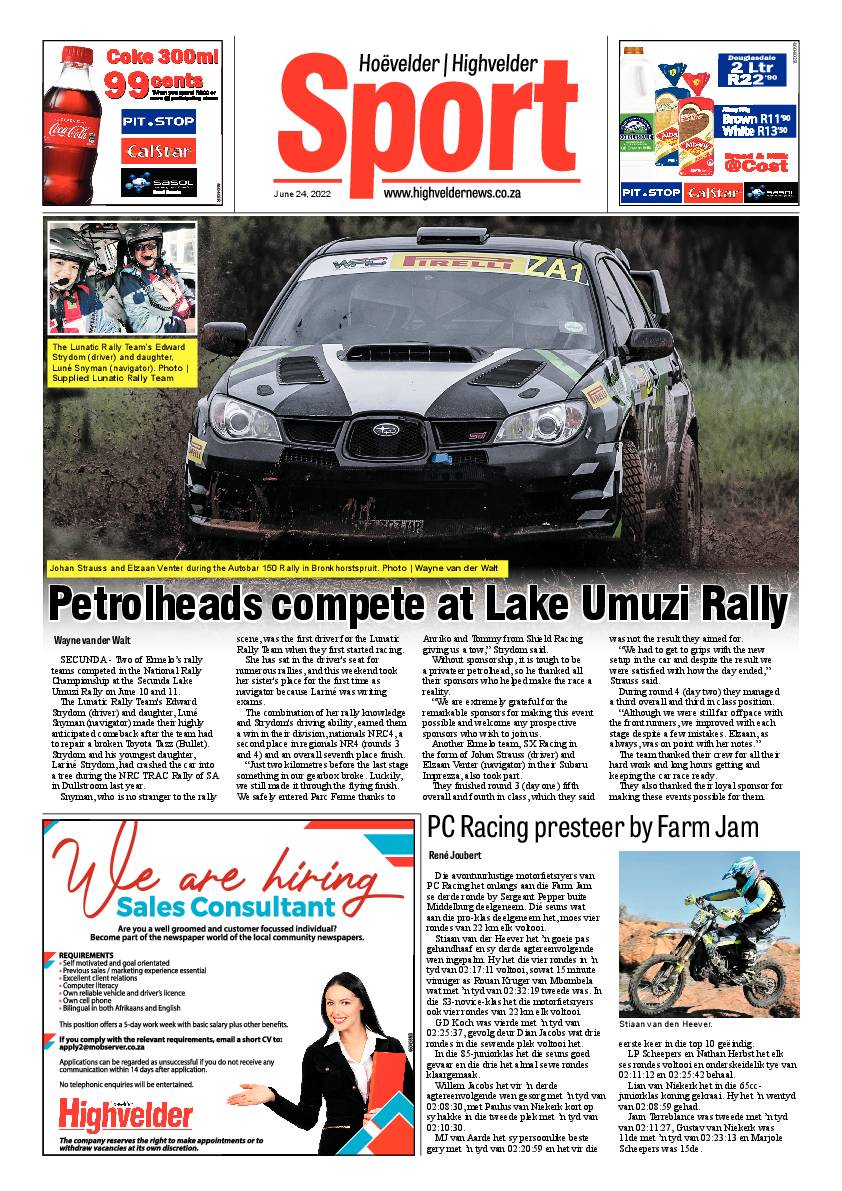Highvelder Newspaper 24 June 2022 page 8