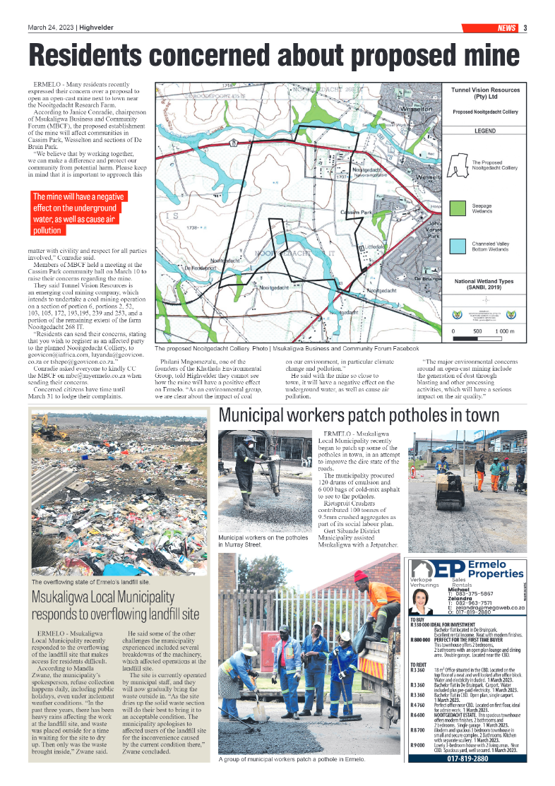 Highvelder Newspaper 24 March 2023 page 3
