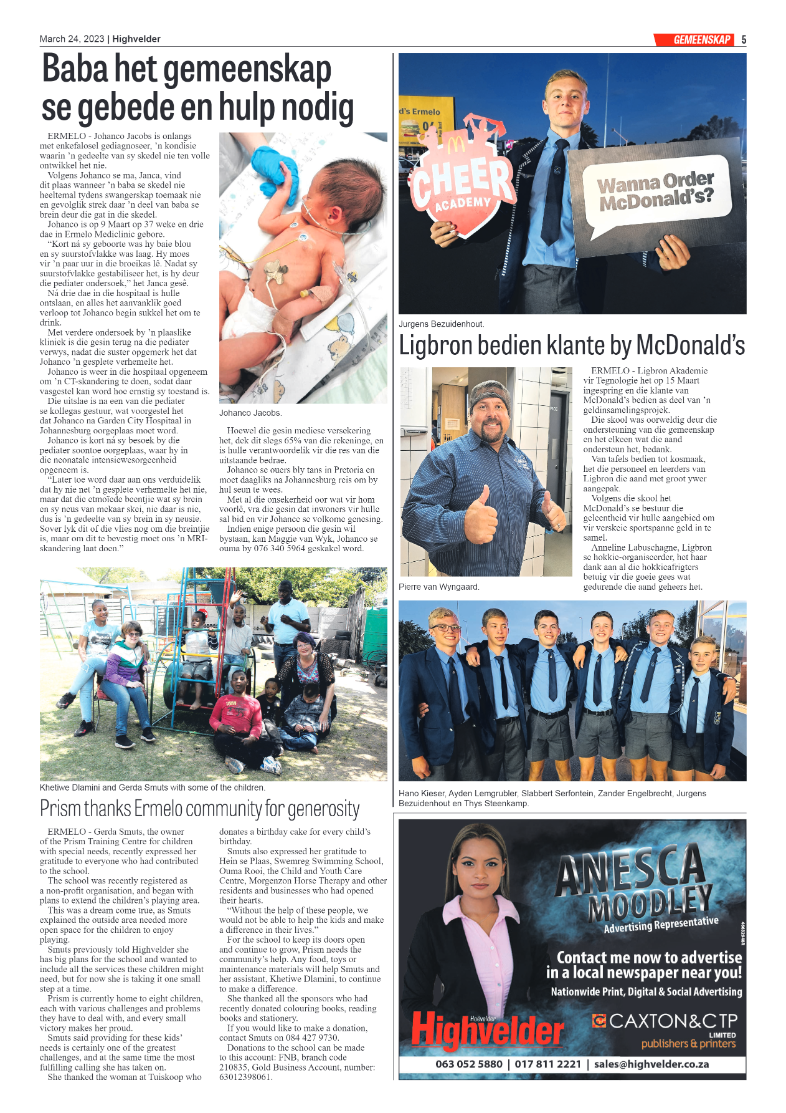 Highvelder Newspaper 24 March 2023 page 5