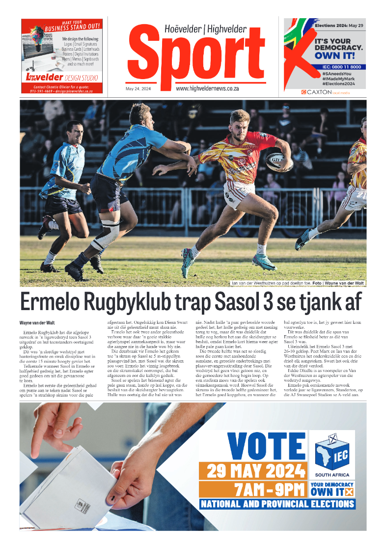 Highvelder Newspaper 24 May 2024 page 8