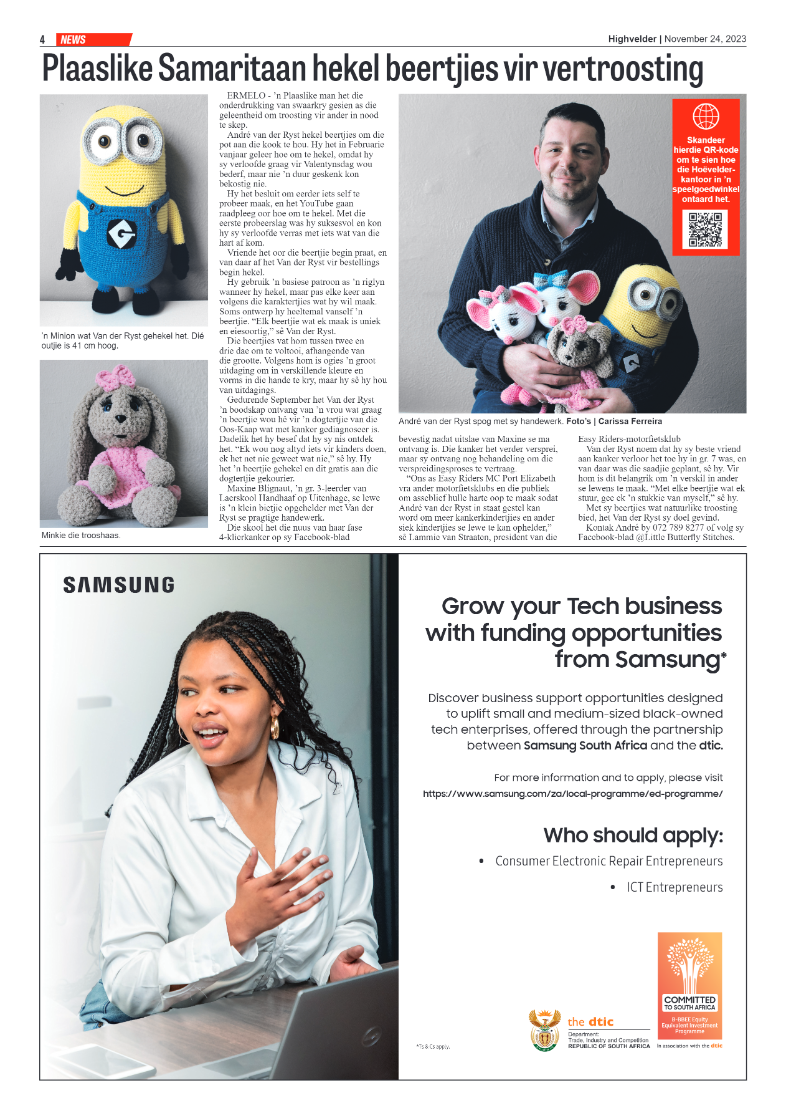 Highvelder Newspaper 24 November 2023 page 4