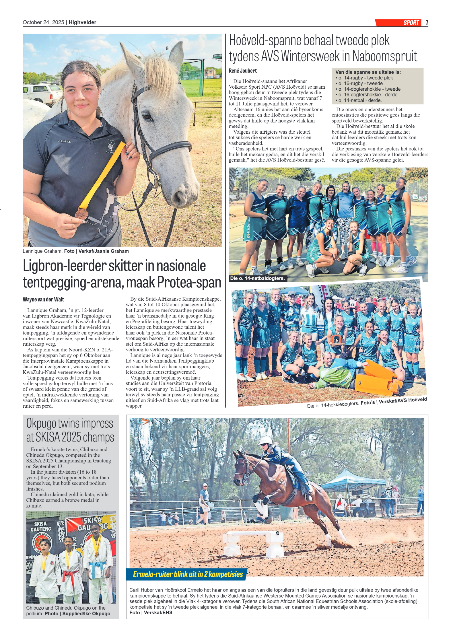Highvelder Newspaper 24 October 2025 page 6