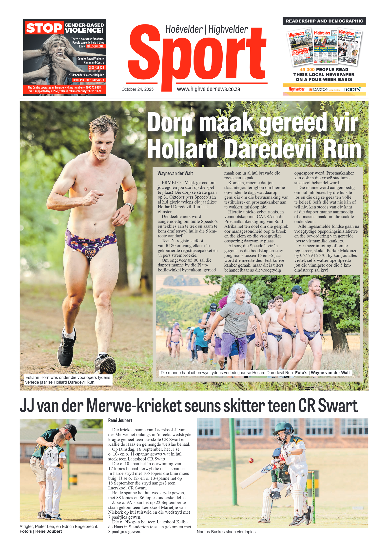 Highvelder Newspaper 24 October 2025 page 7