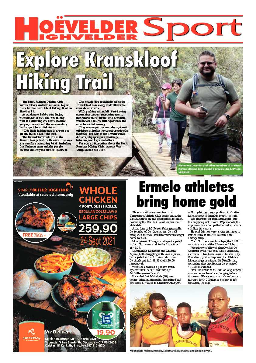 Highvelder Newspaper 24 September 2021 page 8