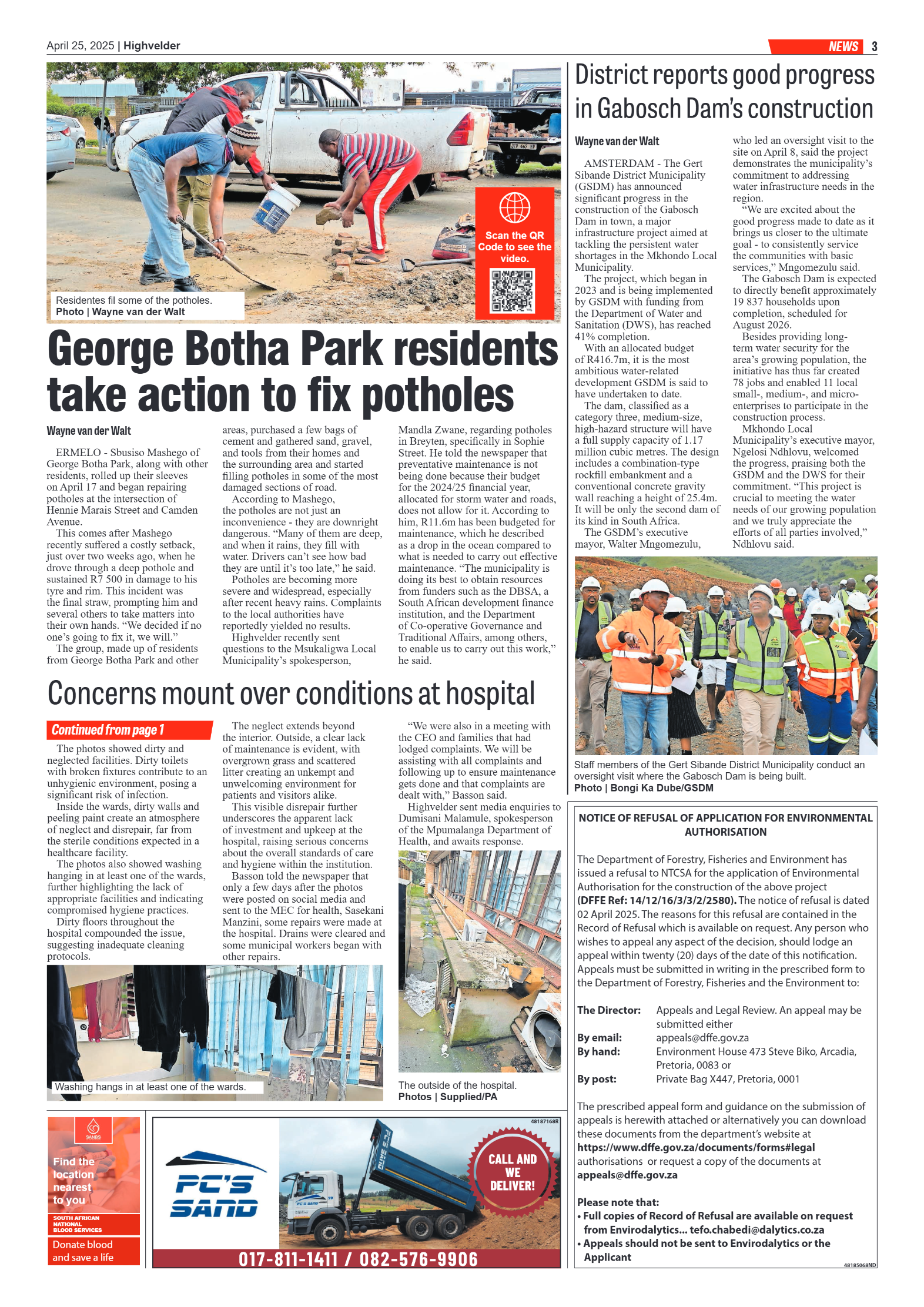 Highvelder Newspaper 25 April 2025 page 3