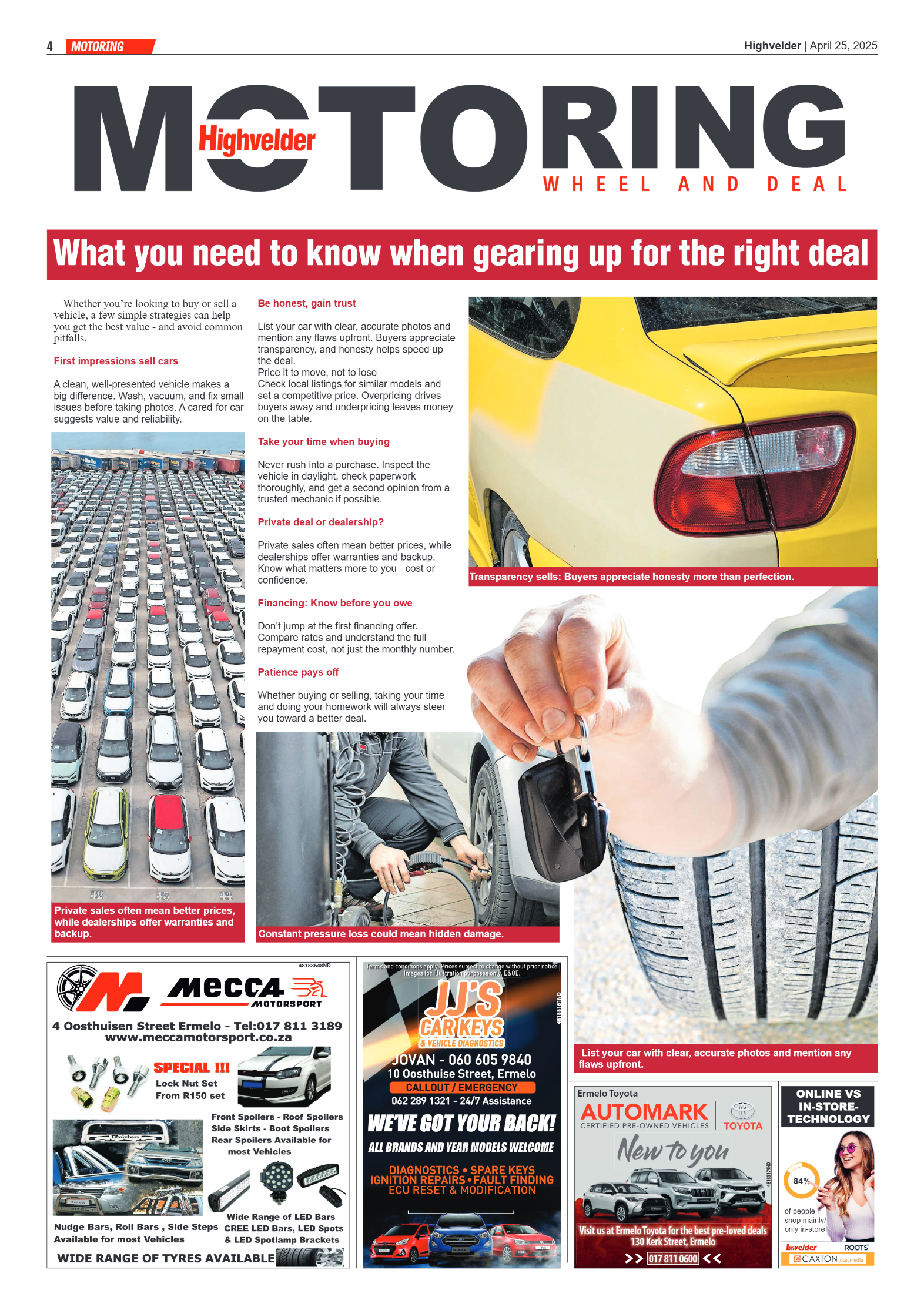 Highvelder Newspaper 25 April 2025 page 4