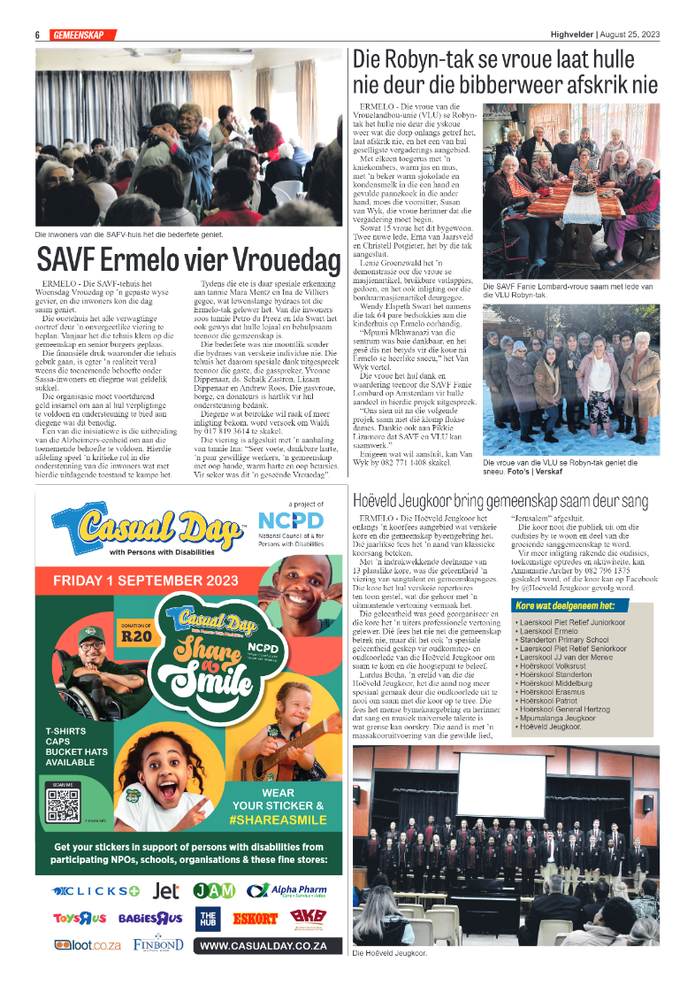 Highvelder Newspaper 25 August 2023 page 6