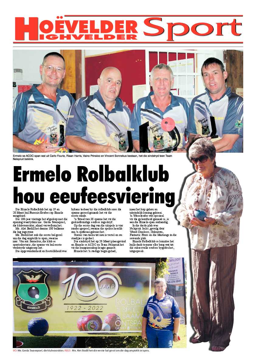 Highvelder Newspaper 25 March 2022 page 8