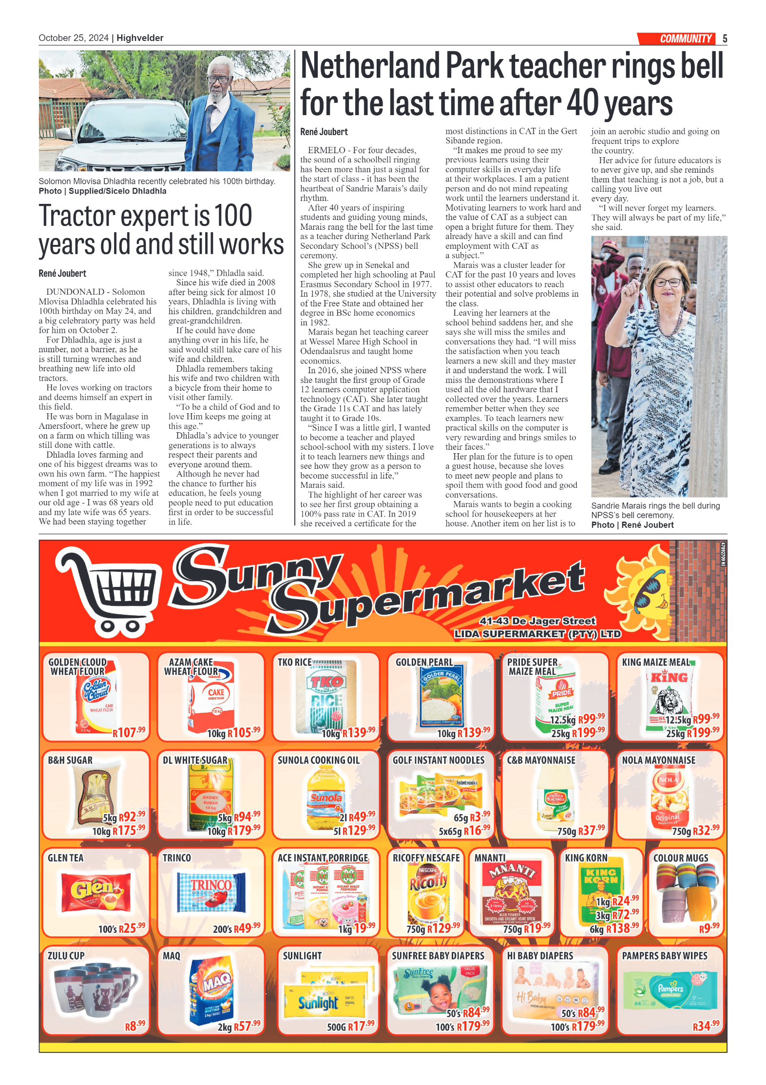 Highvelder Newspaper 25 October 2024 page 5