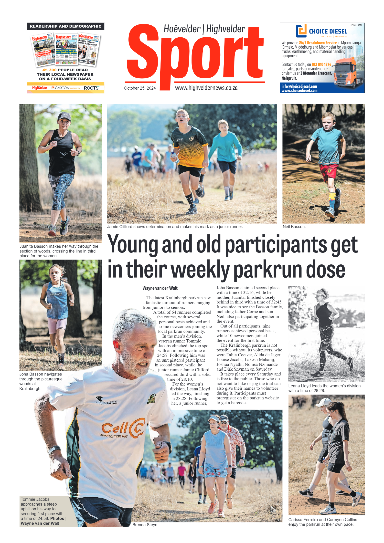 Highvelder Newspaper 25 October 2024 page 8