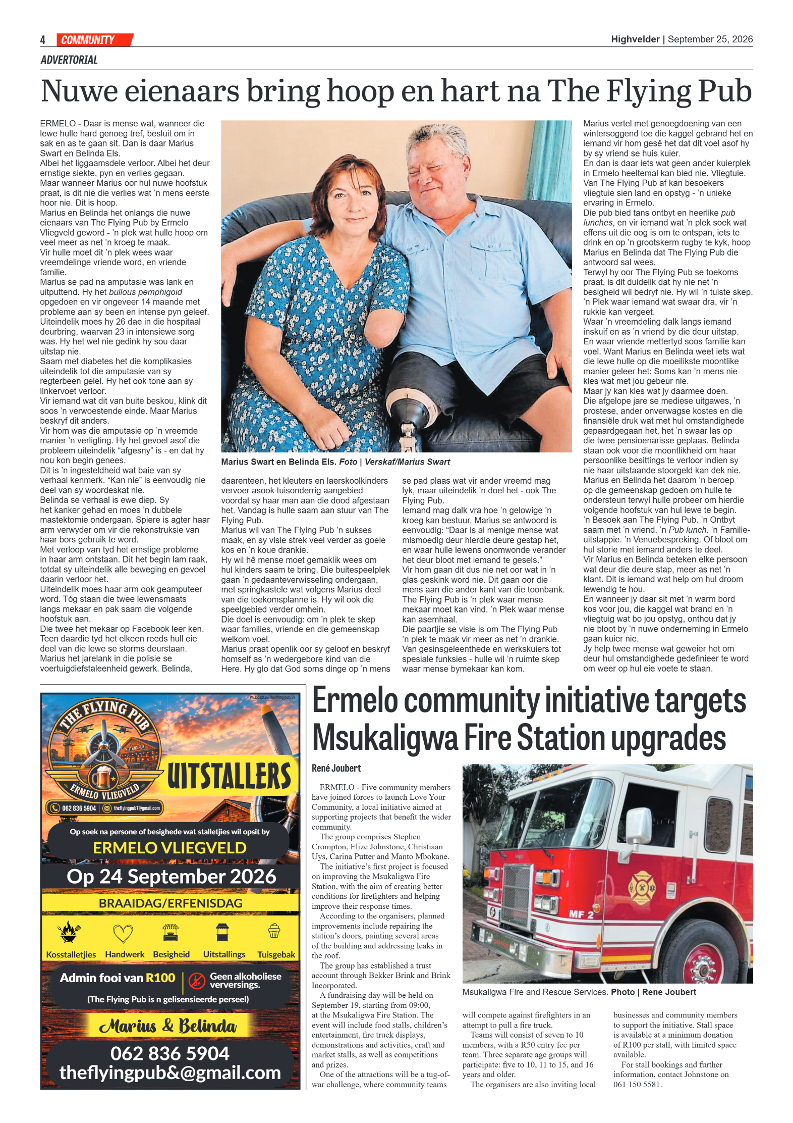 Highvelder Newspaper 25 September 2026 page 4