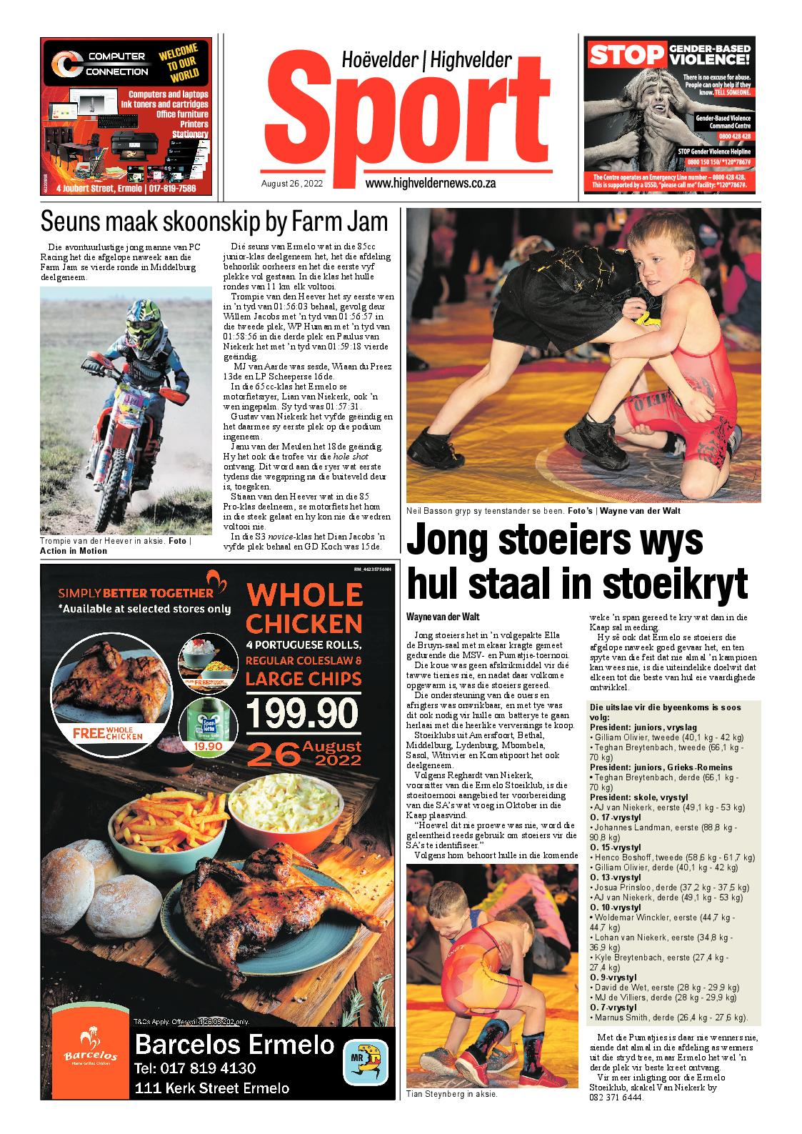 Highvelder Newspaper 26 August 2022 page 8