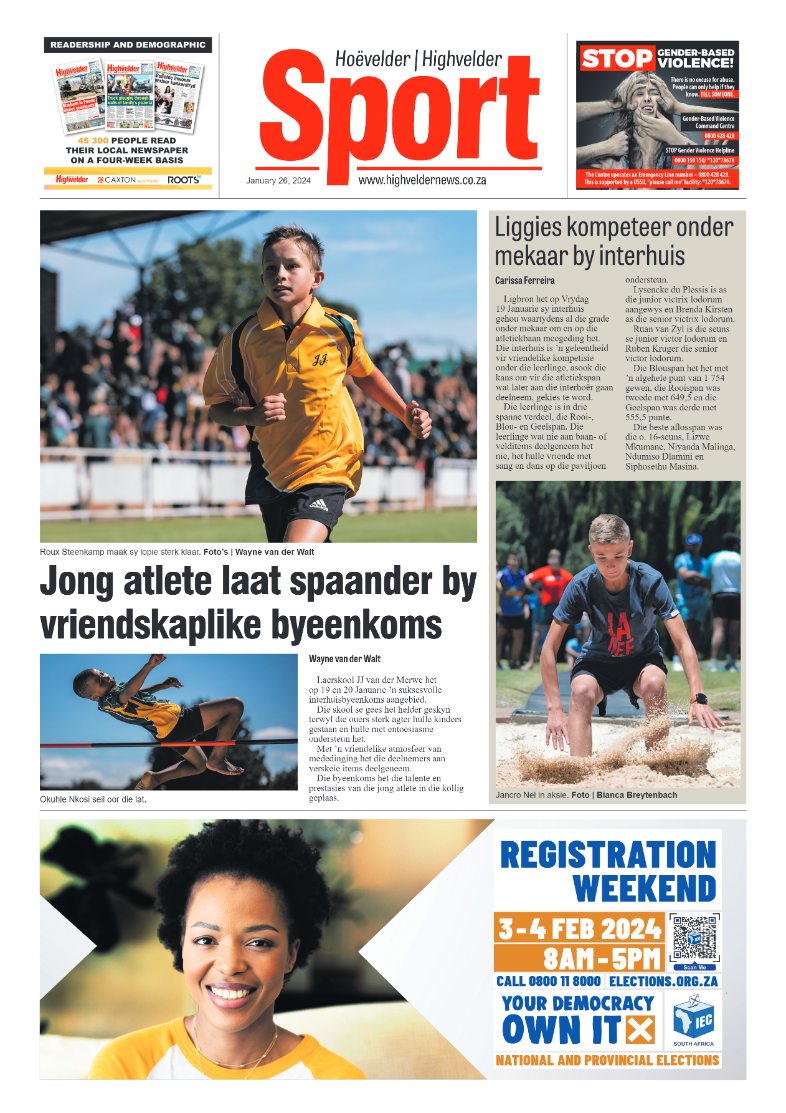 Highvelder Newspaper 26 January 2024 page 12