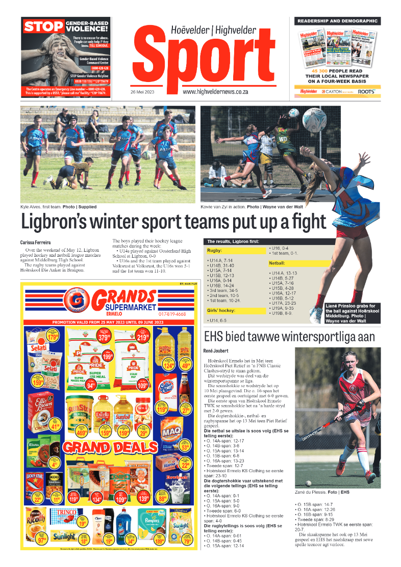 Highvelder Newspaper 26 May 2023 page 8