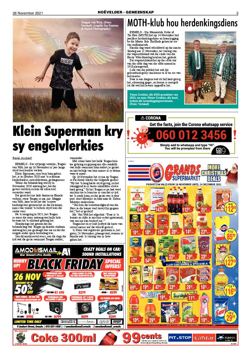 Highvelder Newspaper 26 November 2021 page 3