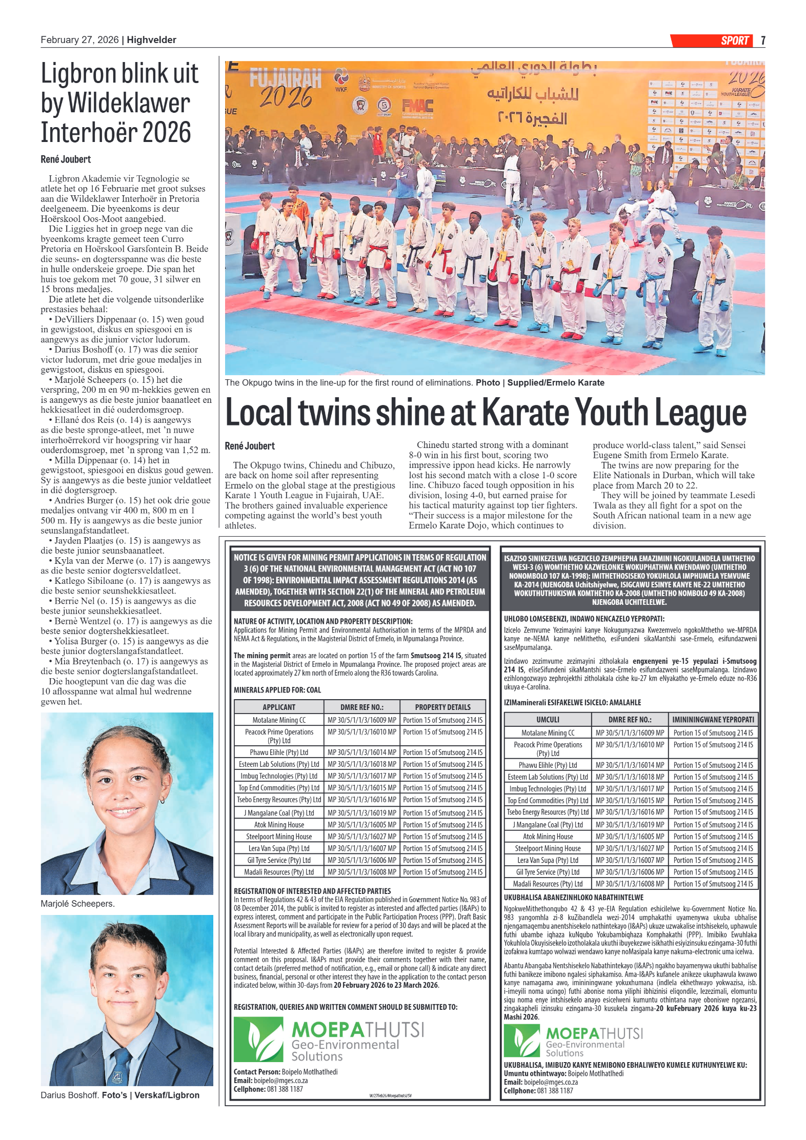 Highvelder Newspaper 27 February 2026 page 7
