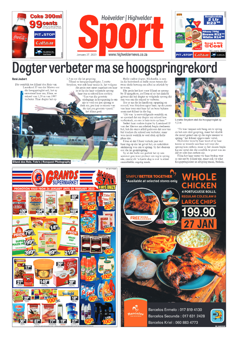 Highvelder Newspaper 27 January 2023 page 12