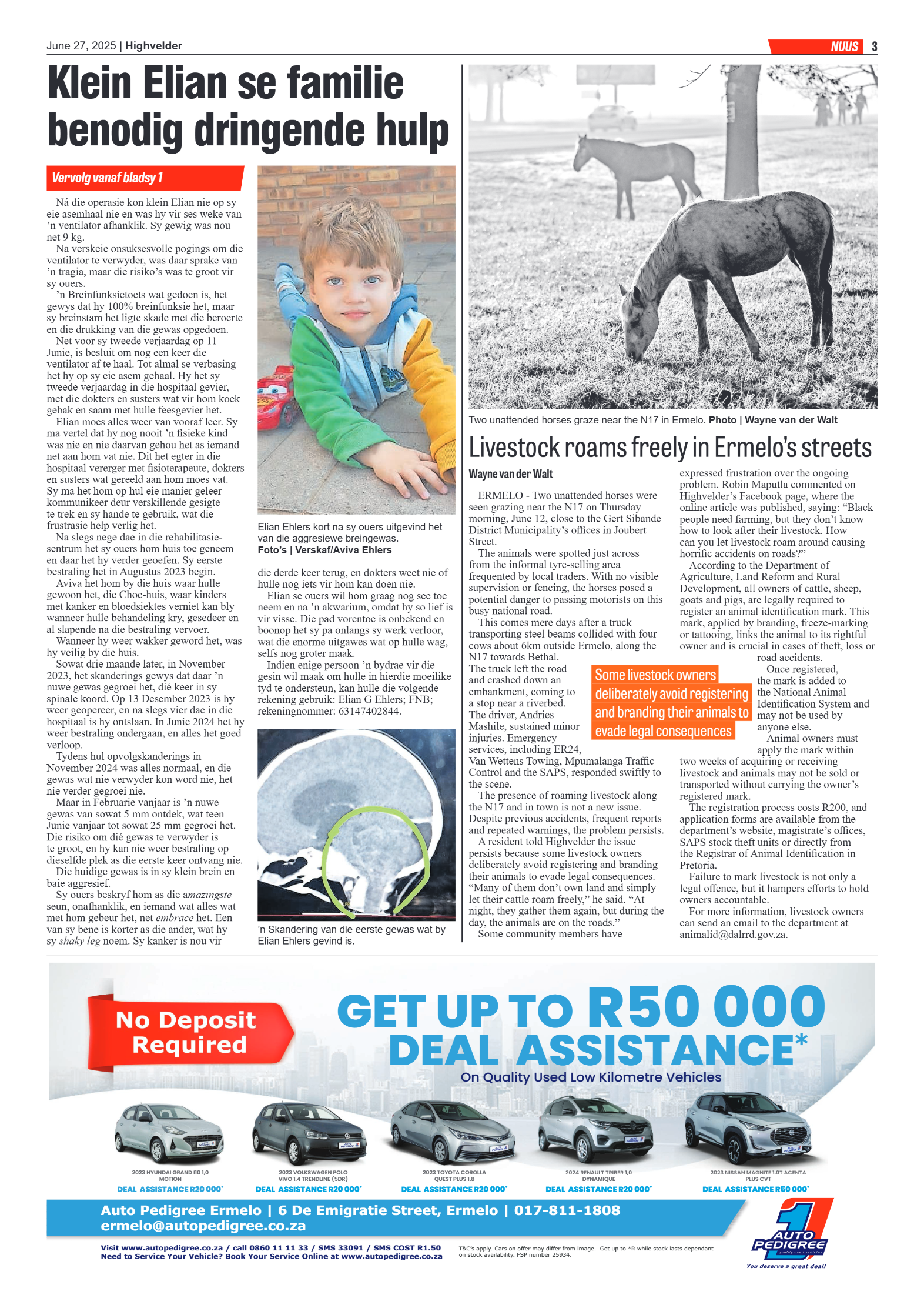 Highvelder Newspaper 27 June 2025 page 3
