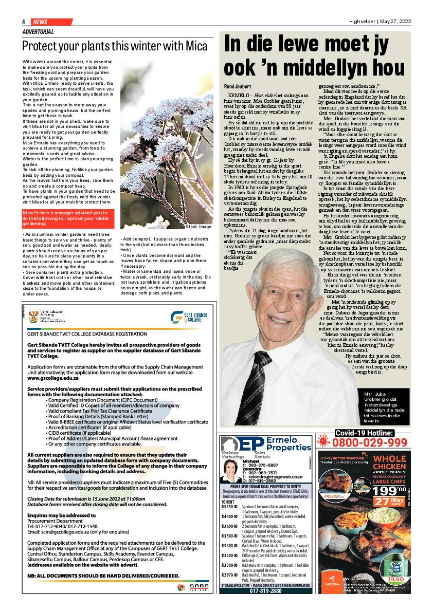 Highvelder Newspaper 27 May 2022 page 4