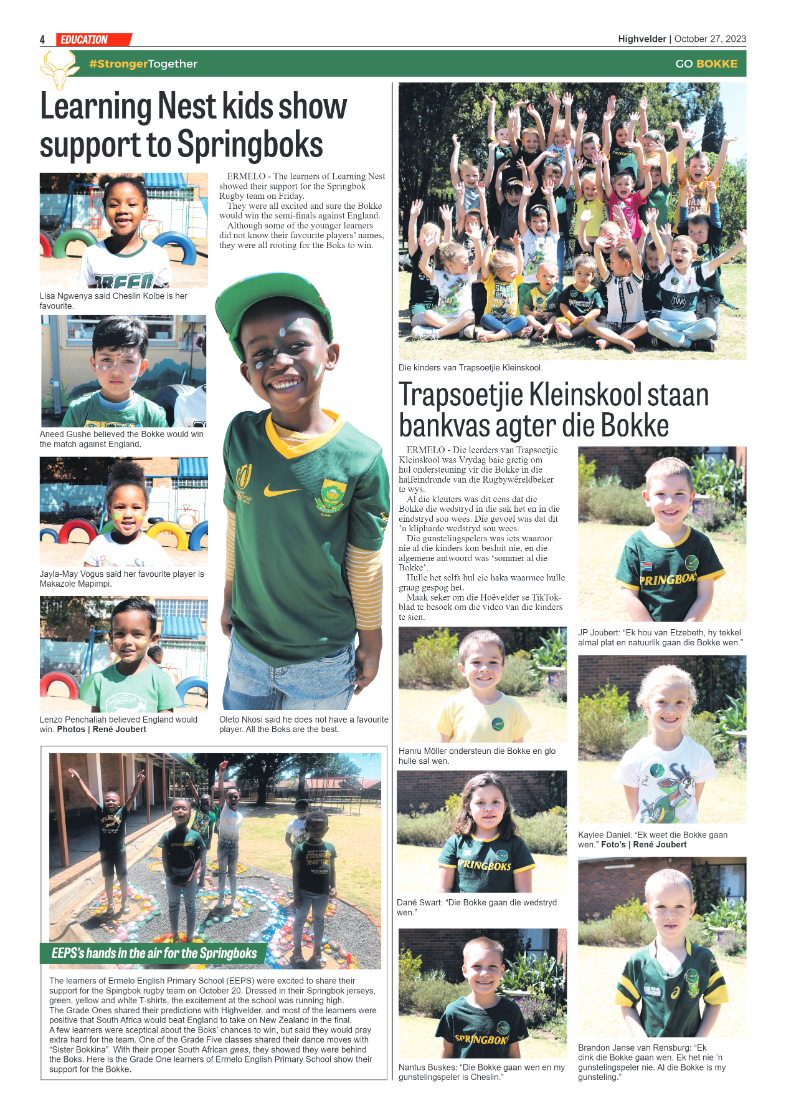 Highvelder Newspaper 27 October 2023 page 4