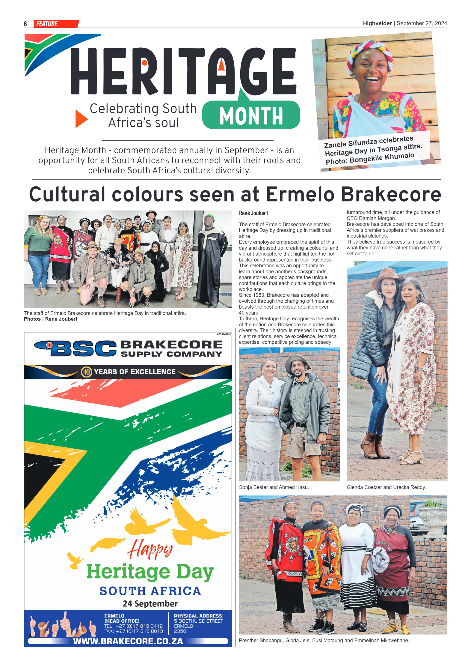 Highvelder Newspaper 27 September 2024 page 6