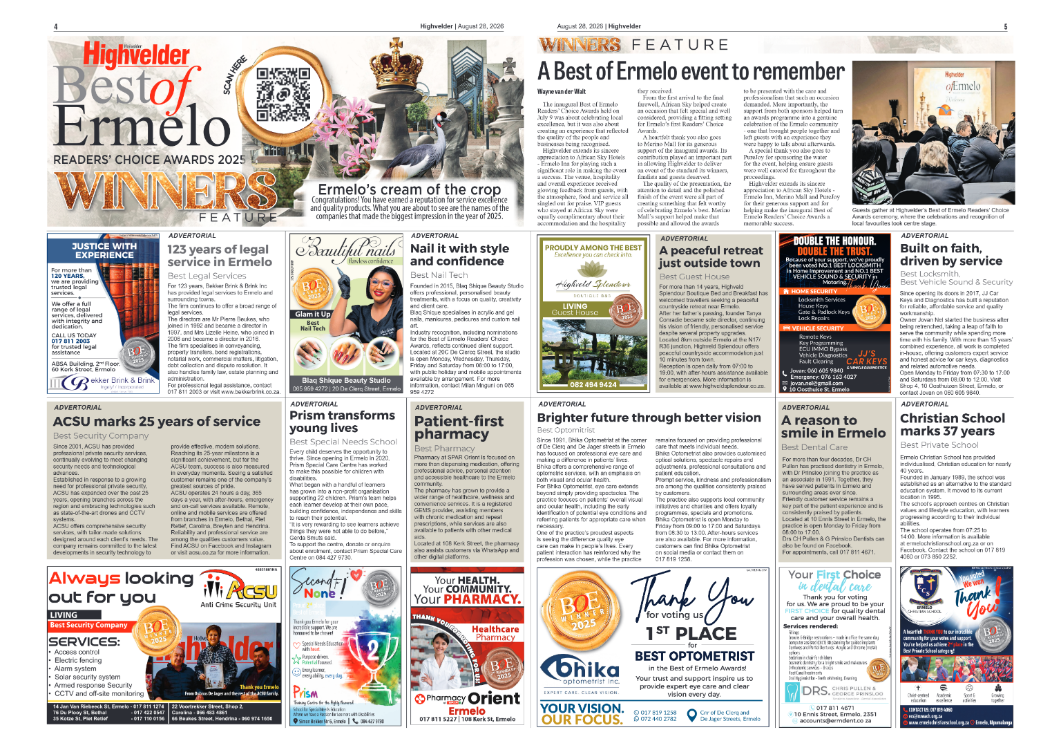 Highvelder Newspaper 28 August 2026 page 4