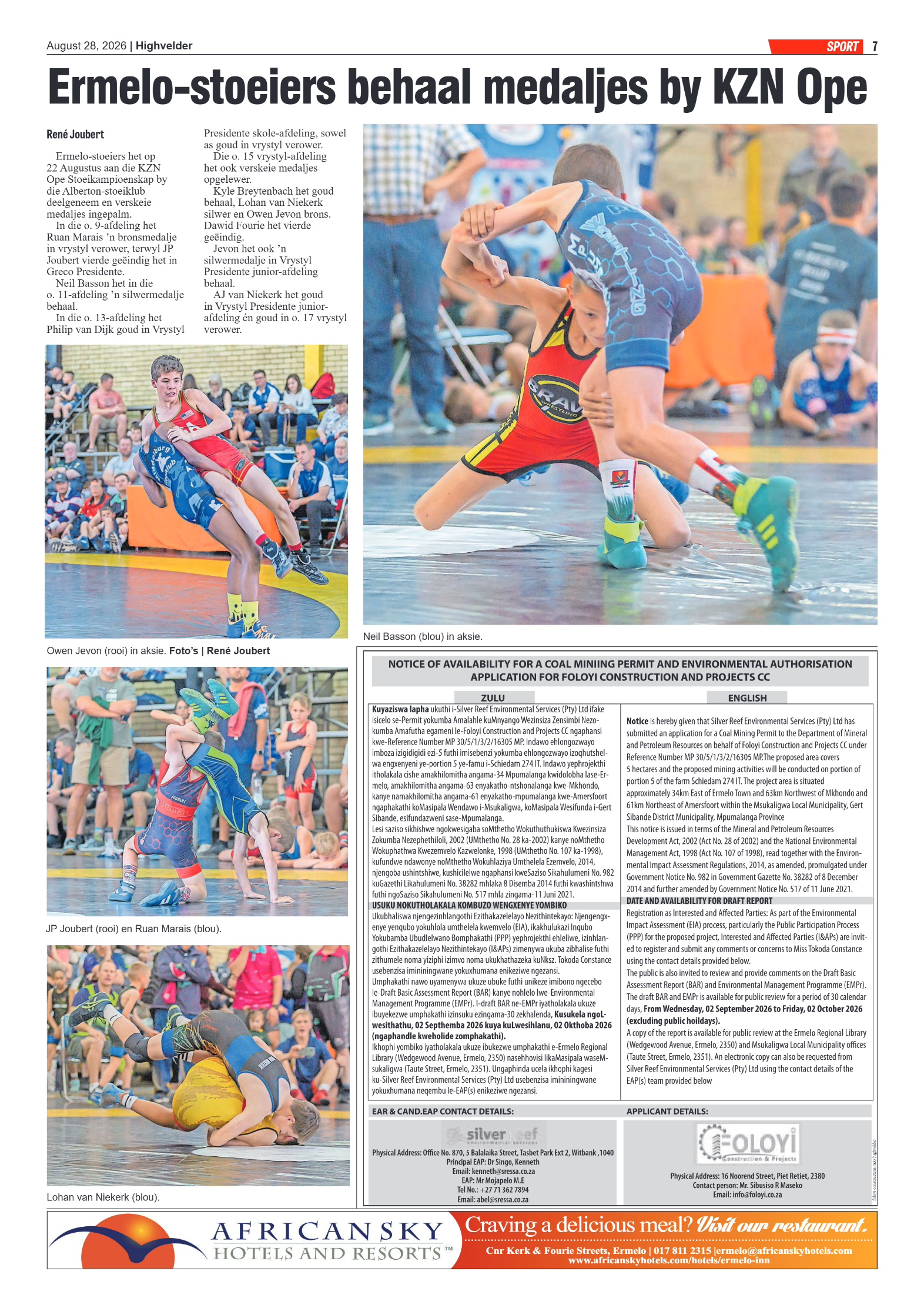Highvelder Newspaper 28 August 2026 page 6