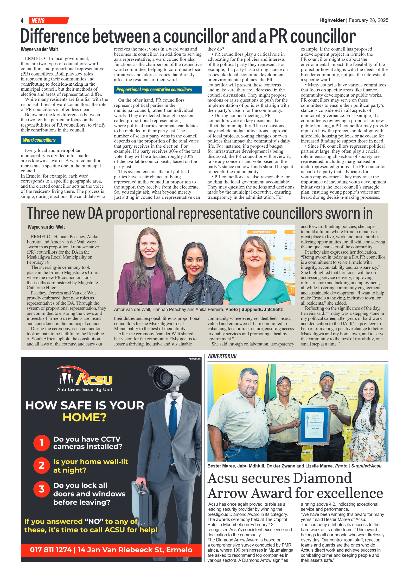 Highvelder Newspaper 28 February 2025 page 4