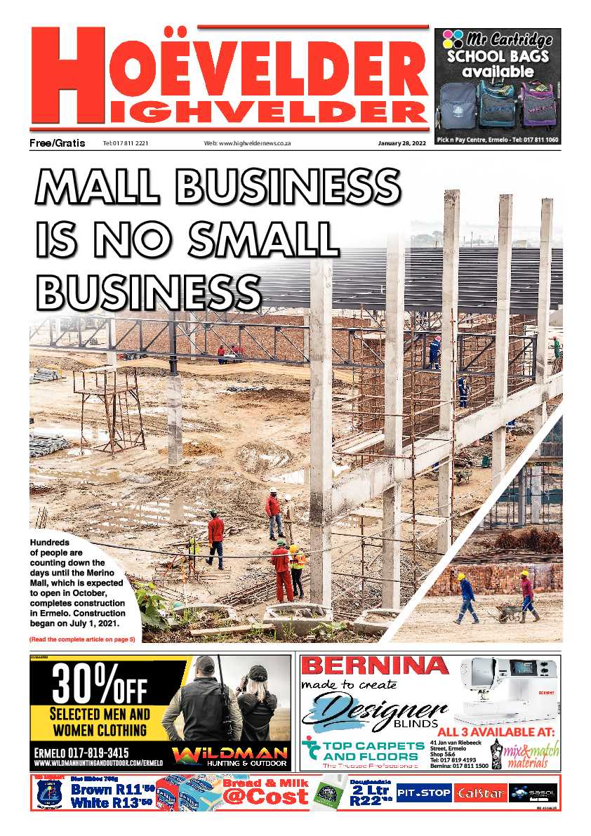 Highvelder Newspaper 28 January 2022 page 1