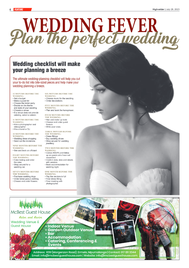 Highvelder Newspaper 28 July 2023 page 4