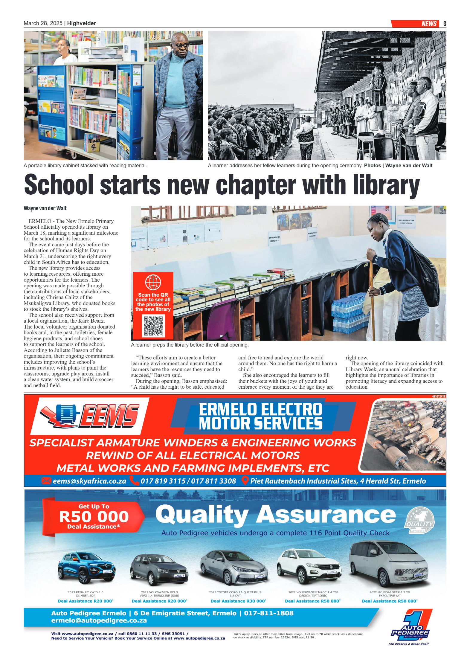 Highvelder Newspaper 28 March 2025 page 3