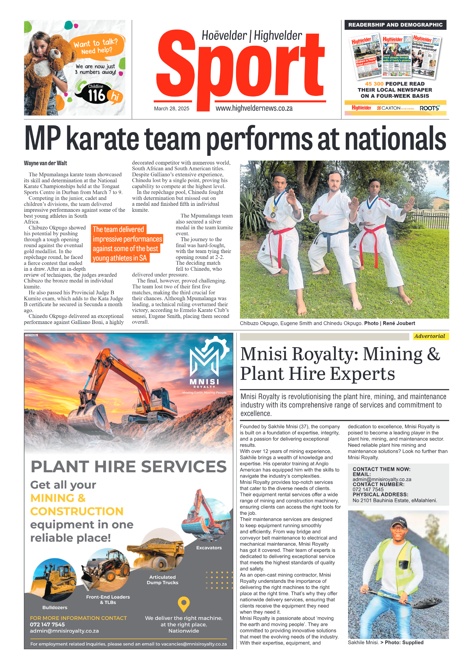 Highvelder Newspaper 28 March 2025 page 8