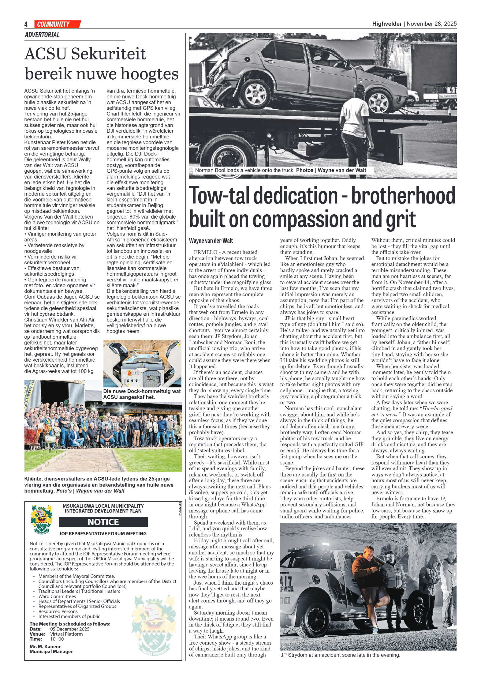 Highvelder Newspaper 28 November 2025 page 4