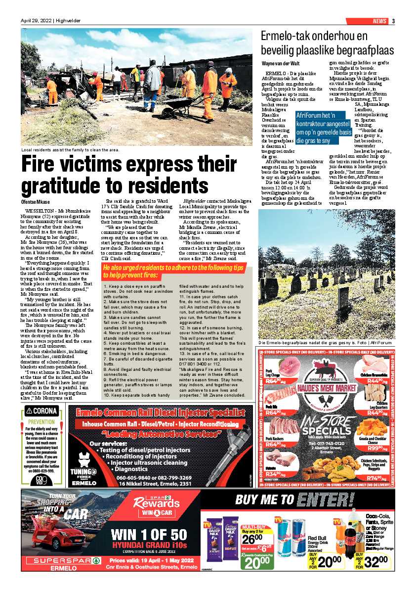 Highvelder Newspaper 29 April 2022 page 3