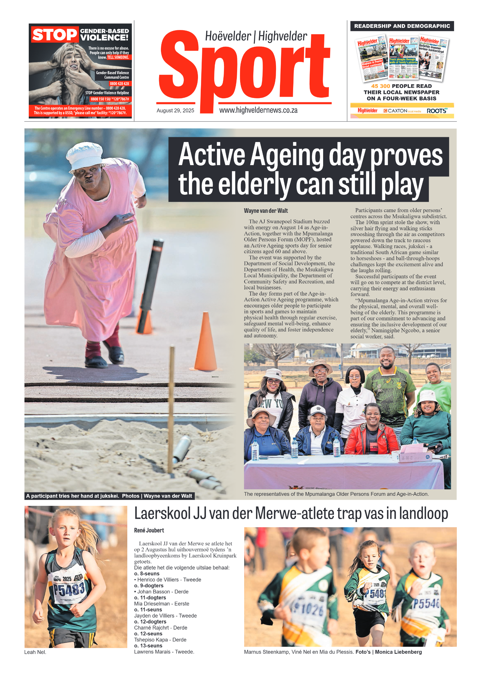 Highvelder Newspaper 29 August 2025 page 8