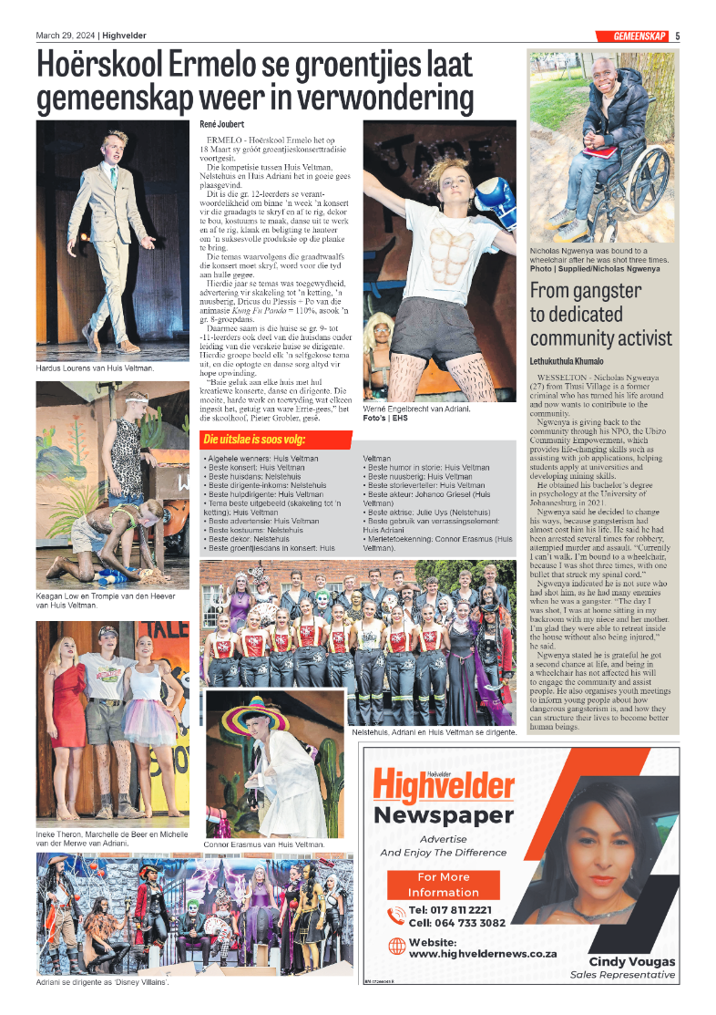 Highvelder Newspaper 29 March 2024 page 5