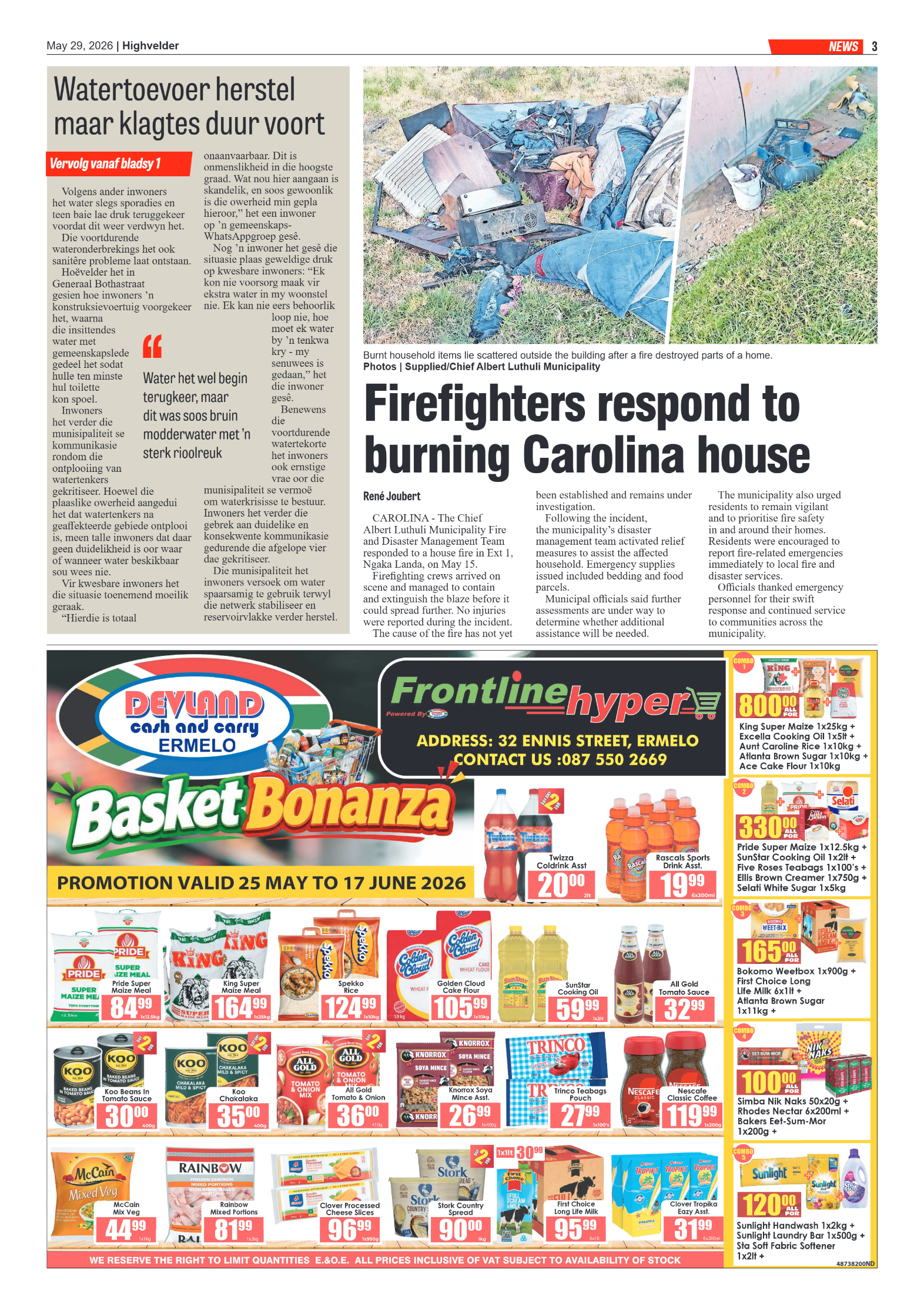 Highvelder Newspaper 29 May 2026 page 3