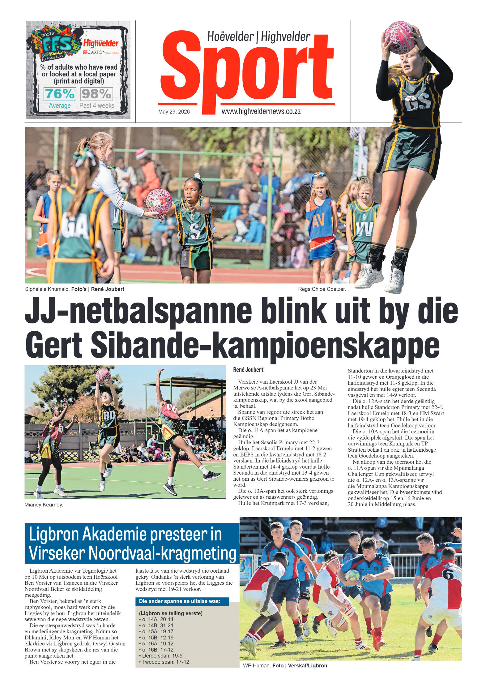 Highvelder Newspaper 29 May 2026 page 8