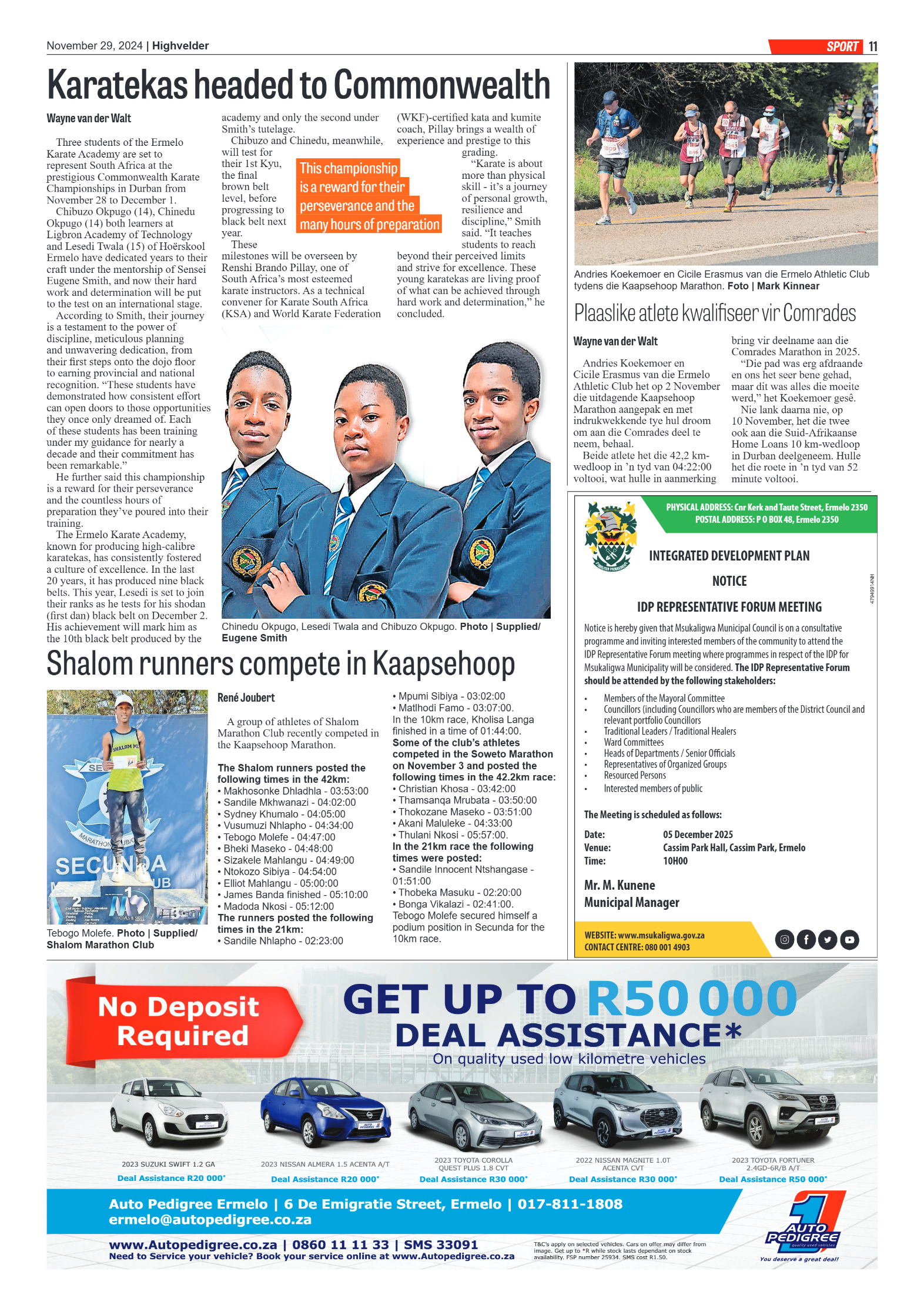 Highvelder Newspaper 29 November 2024 page 11