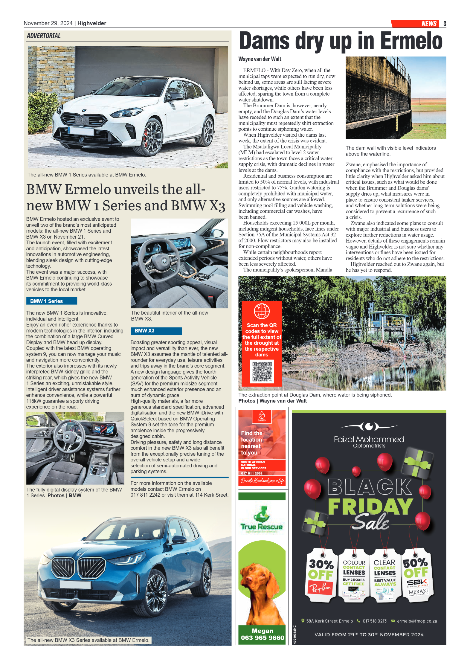 Highvelder Newspaper 29 November 2024 page 3