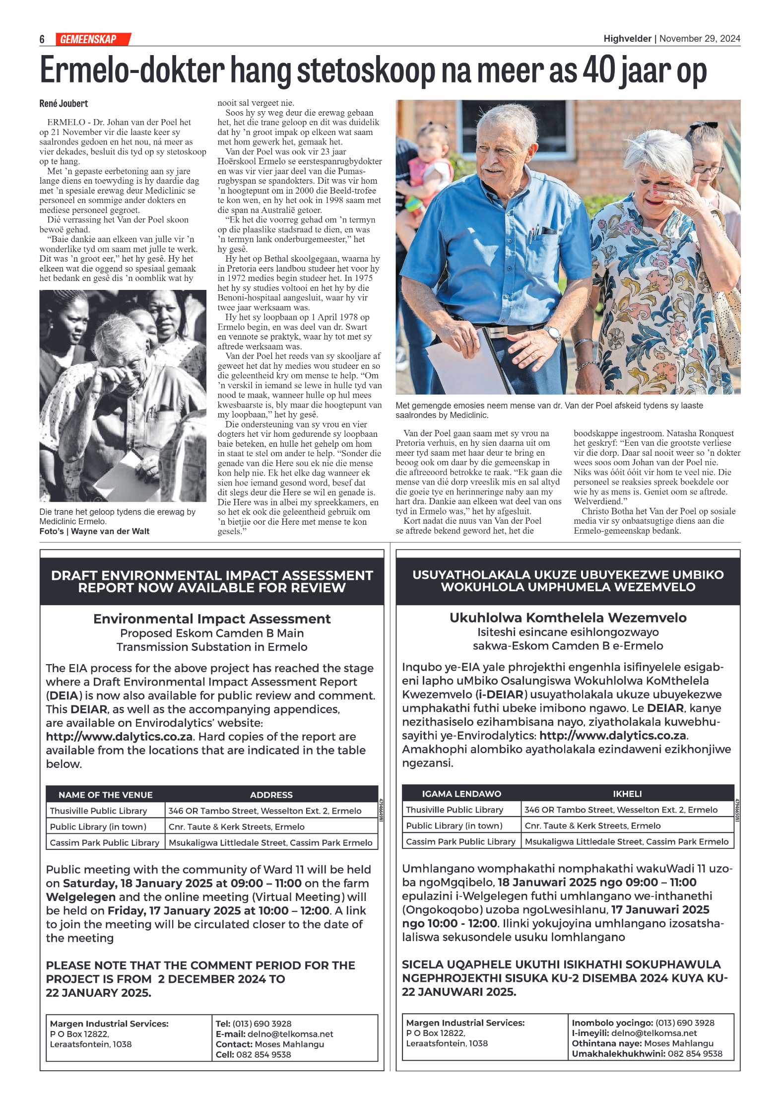 Highvelder Newspaper 29 November 2024 page 6