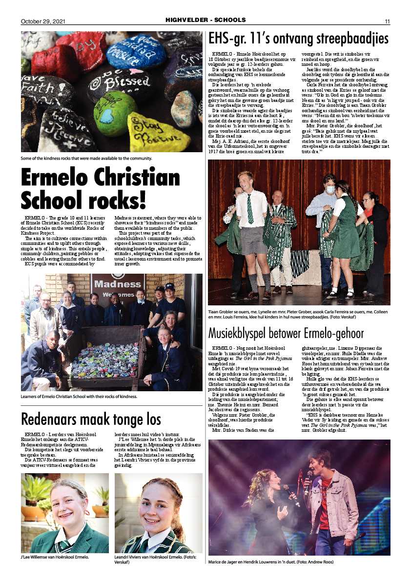 Highvelder Newspaper 29 October 2021 page 11