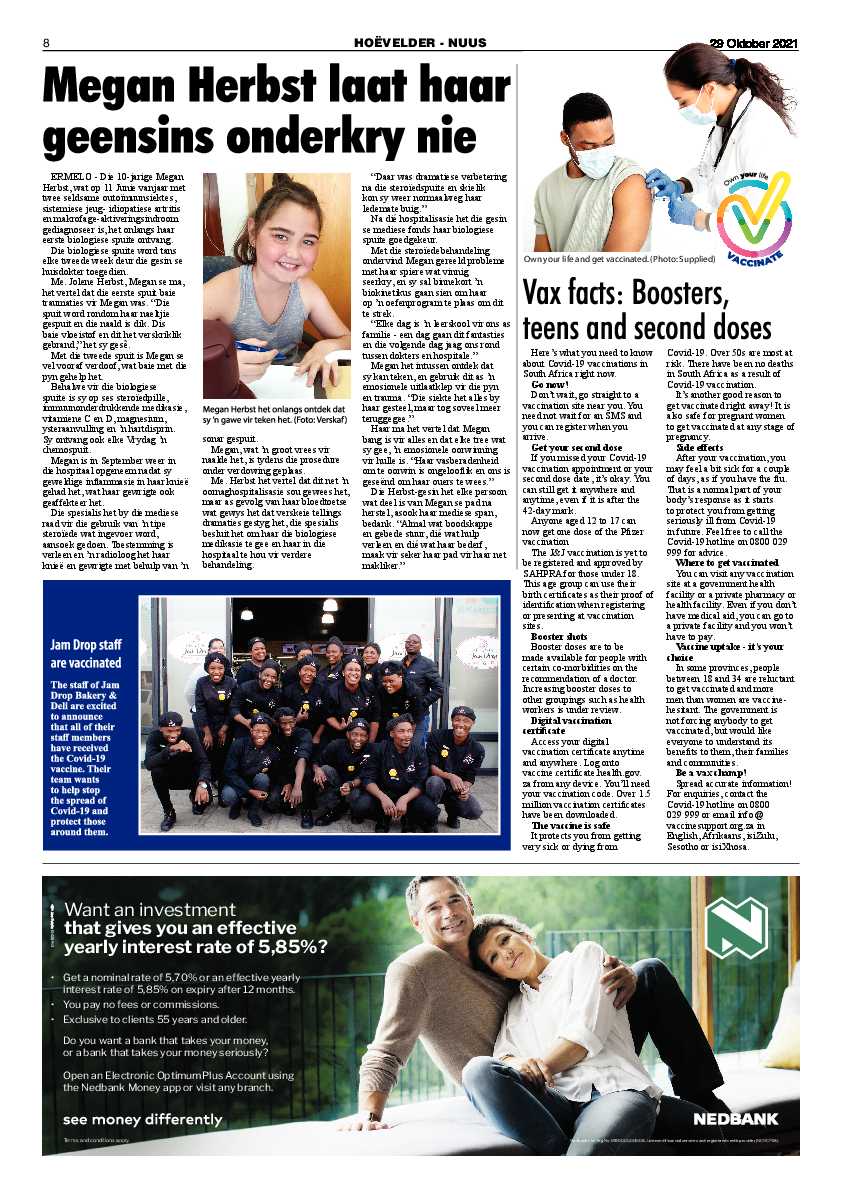 Highvelder Newspaper 29 October 2021 page 8