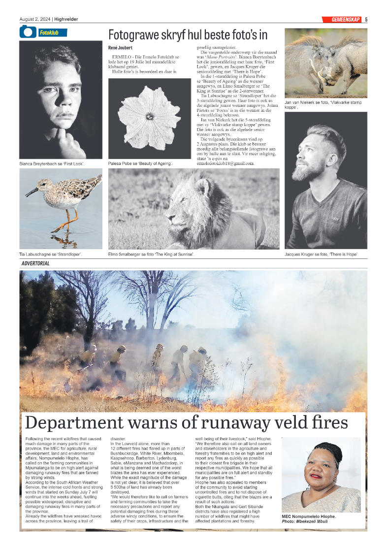 Highvelder Newspaper 2 August 2024 page 5