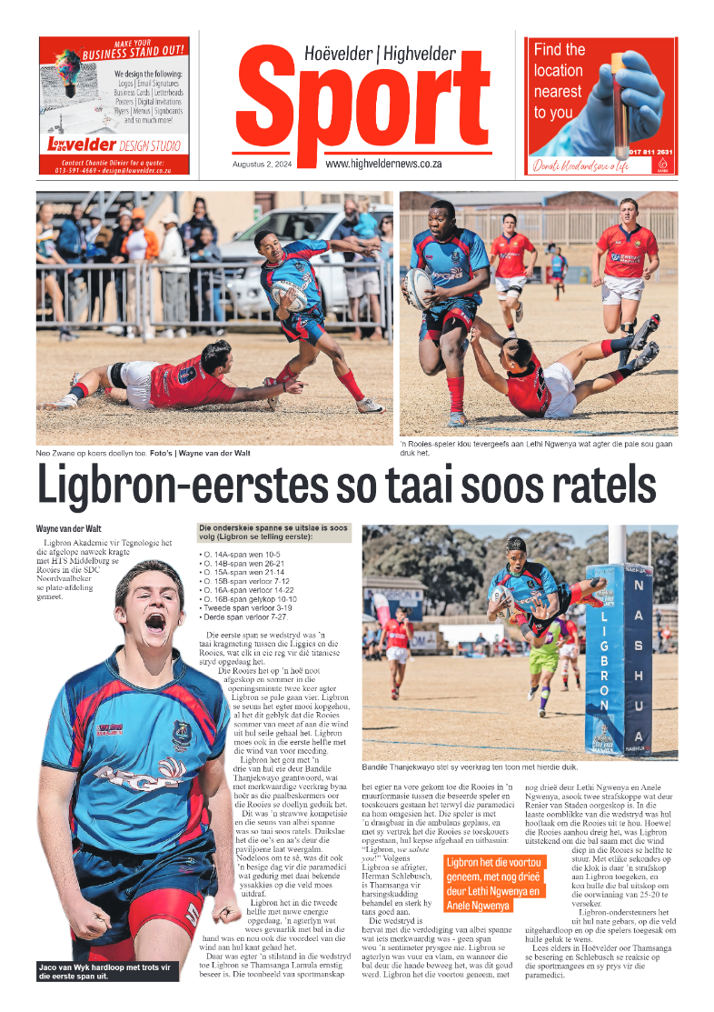 Highvelder Newspaper 2 August 2024 page 8
