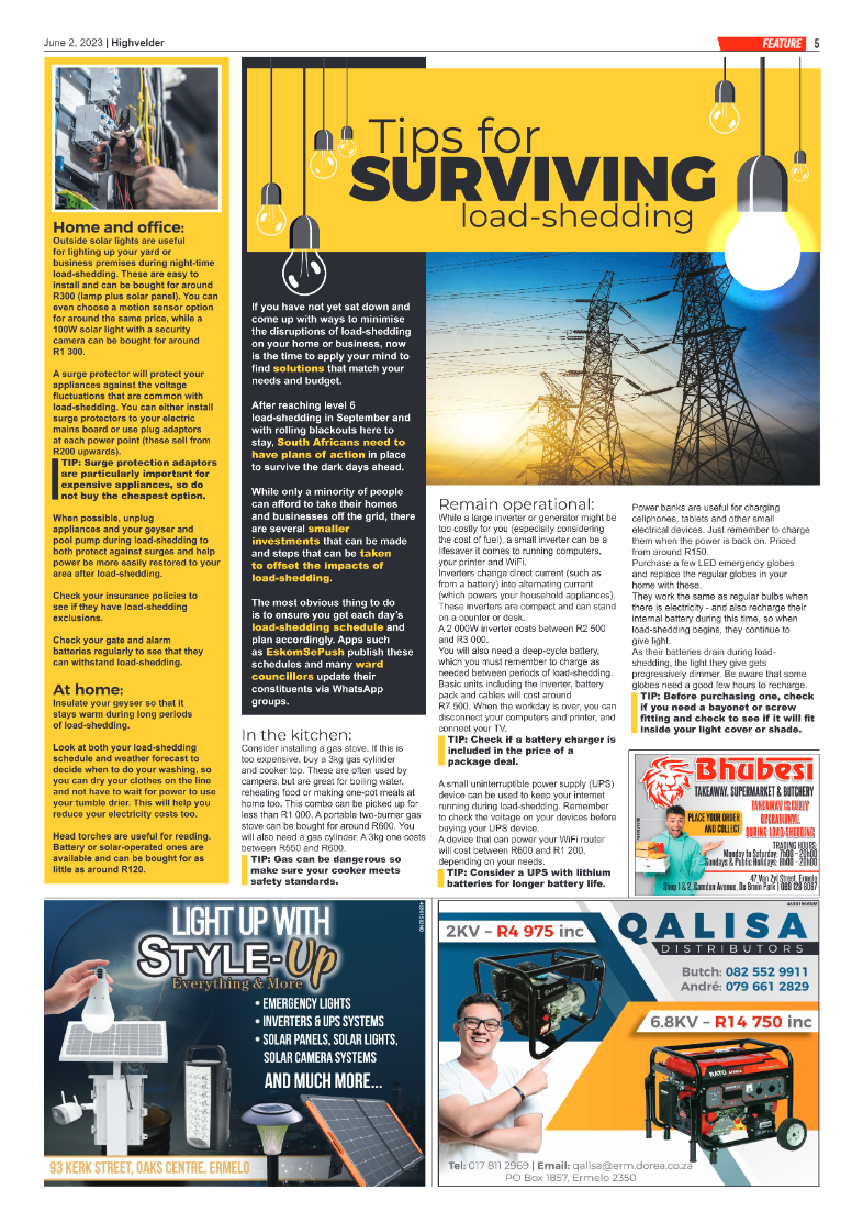 Highvelder Newspaper 2 June 2023 page 5